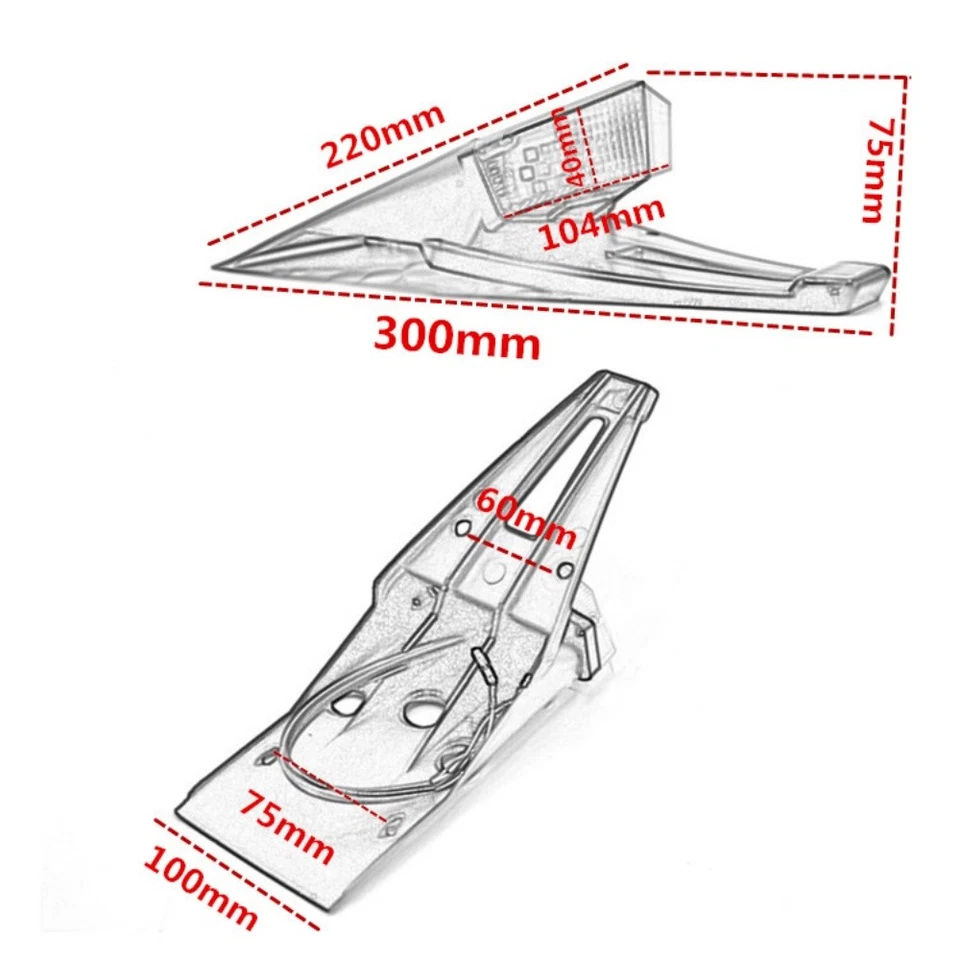 Luz trasera LED con lente de humo universal - Señales de freno/giro para motos de tierra Foto 2 de 4