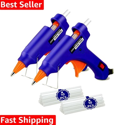 Hot Glue Gun Kit: Mini Hot Glue Guns Kit with 20 Sticks Melt Glue Gun Craft f...