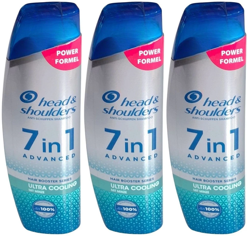 Head & Shoulders 7in1 Anti Schuppen Shampoo mit Cooling-Effekt 3x 250ml
