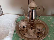 servizio da  caffè in argento vintage