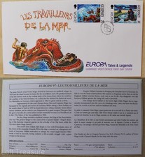 Guernsey Stamps:  Europa CEPT- Les Travailleurs de la Mare  First Day Cover 1997