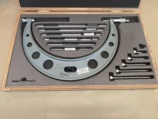 Mitutoyo 104-138 6"-12" Outside Micrometer Interchangeable Anvils Calibrated