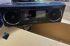 Vintage Sharp 3000 3T-41 TV Microcassette BoomBox Stereo W/ Box And Paperwork