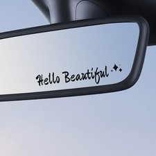 Durable Waterproof Vinyl Rear View Mirror Decals, 3-Piece Funny Car Sticker Set
