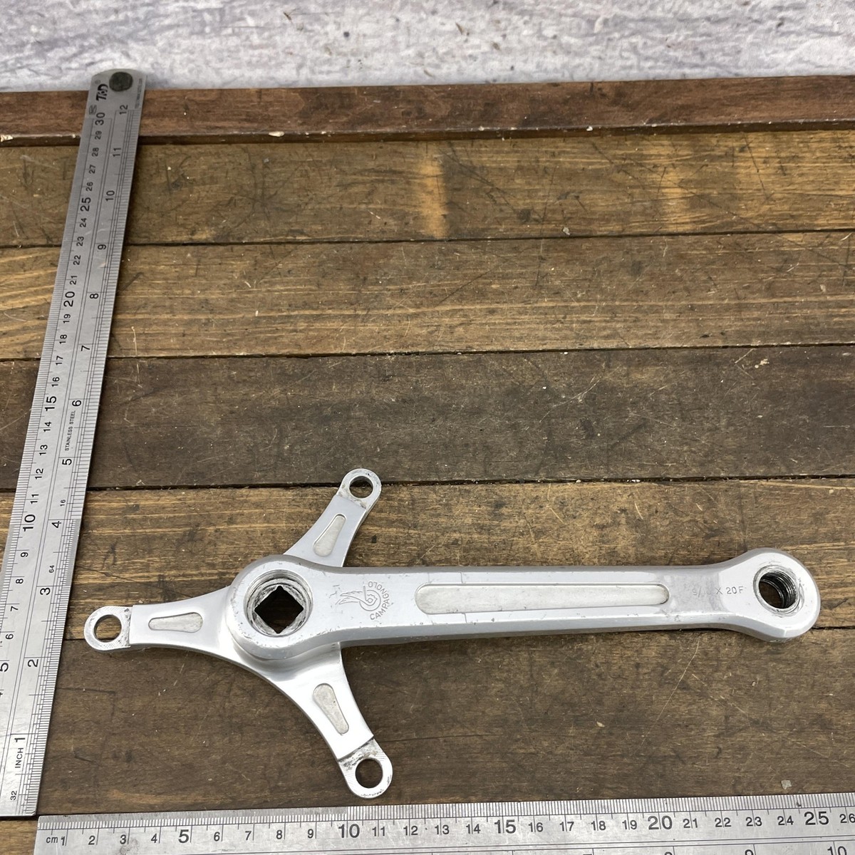 Vilebrequin Campagnolo Vintage 172.5 Mm – Double Plateau 52/39 – Italien – Bon état