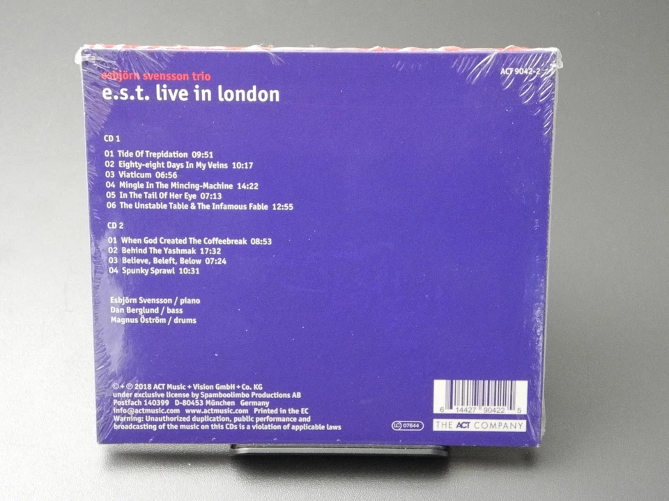 e.s.t. new sealed act cd - live in london, digipak - Bild 2 von 2