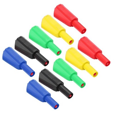 2Set U29 4mm Insulation Banana Plug For Electrical Testing Red Black Yellow SET