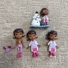 Disney Jr Doc McStuffins Doctor Girl In Lab Coat Figure Play Just Play Lot