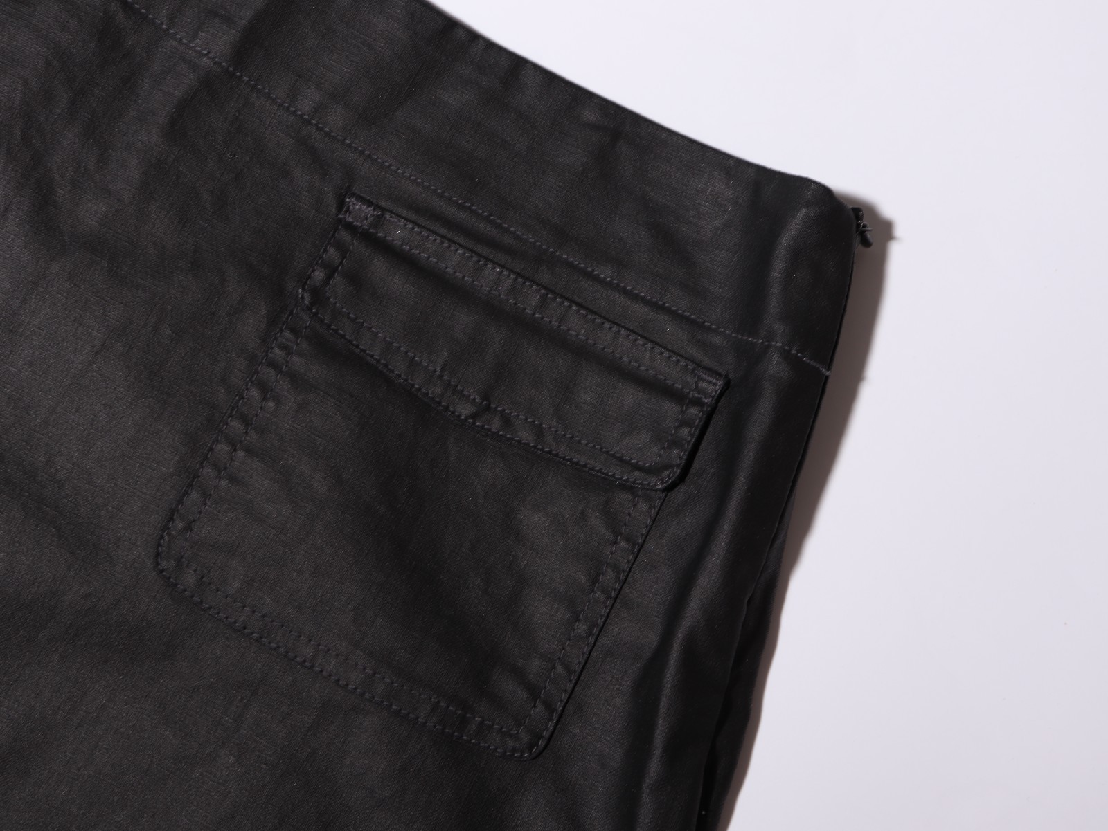 Calvin Klein Jeans Mini Skirt Black Denim W28 Linen Blend Casual A-Line thumbnail 3