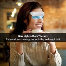Wearable Red Blue Light Therapy Glasses 670nm Eye Comfort LED Device