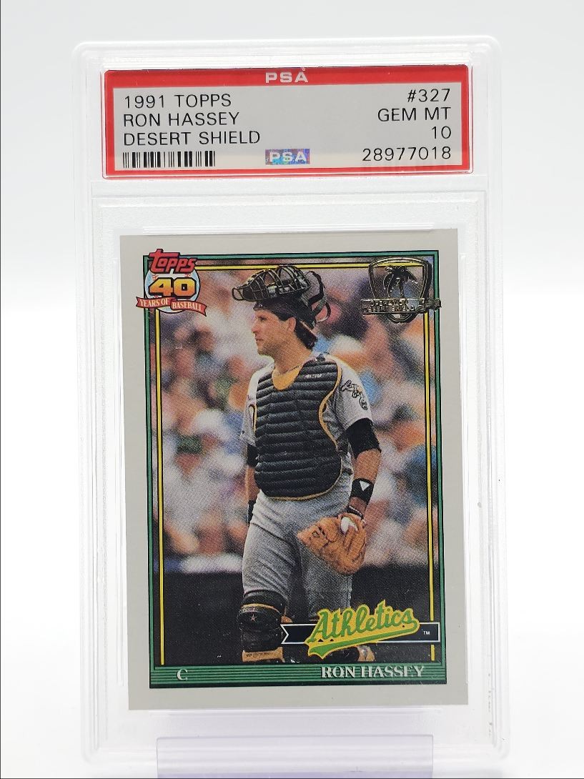1991 Topps TOPPS DESERT SHIELD #327 Ron Hassey front