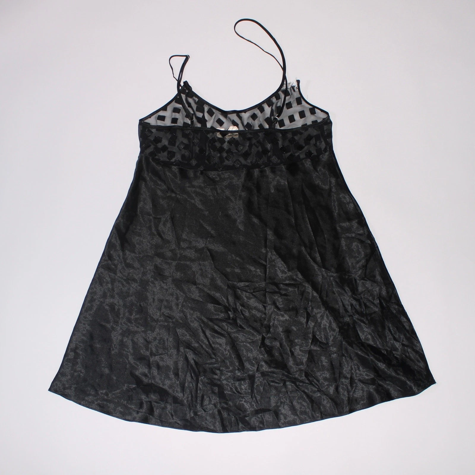 UNDERCOVER Abito Victoria's Secret vintage nero slip con coppe trasparenti