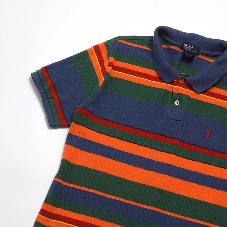 Ralph Lauren Boys Multicoloured Short Sleeve Cotton Polo Shirt Size 16-18 Years - Image 3 of 4