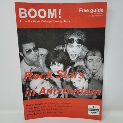 Boom Chicago Rock Stars in Amsterdam Free Guide Vol 9 Issue 2 Comedy Show Map