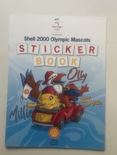 VINTAGE STICKER BOOK SHELL 2000 OLYMPICS MASCOTS SYDNEY FUEL OIL OLLY SYD MILLIE