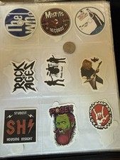 Music Stickers 18 Sticker Lot Various Artist