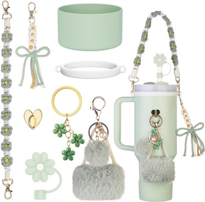 #ad Stanley Cup Accessories Set Including Siliocne Straw Cover $12.27