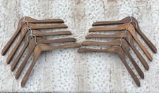 Minimalist Wooden Hangers DIAGONAL WOODGRAIN Bundle of 10