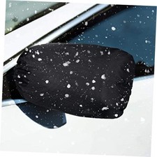 2 Pcs Side View Mirror Cover Car Rearview Protection Cover  Slip on 1 Black