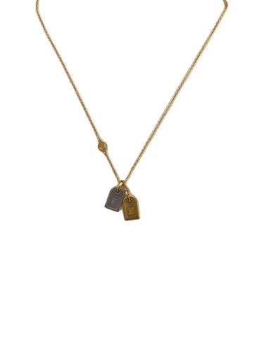 LOUIS VUITTON（LV） COLLANA UOMO LOUIS VUITTON COLLIER PREZIOSO NANOGRAM ORO TOP M00599 usata