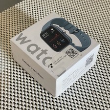 44mm Smartwatch Touch Screen Black Silicone B...