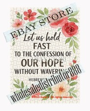 500 piece jigsaw puzzle Let Us Hold Fast Our Hope Bible Verse christian