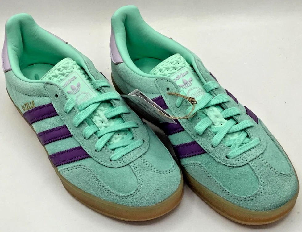 adidas gazelle silver green womens Women's Adidas Gazelle Indoor Shoes