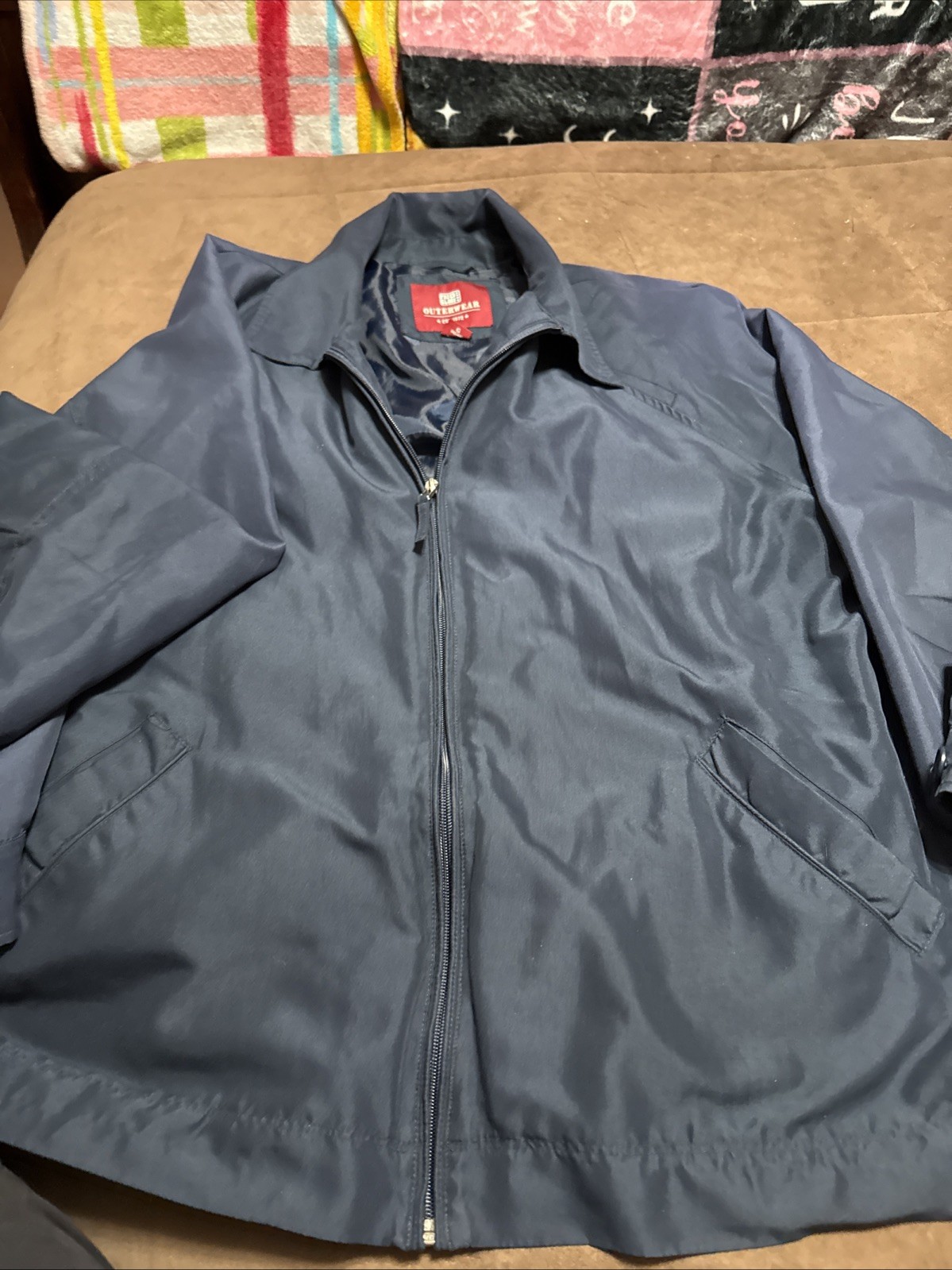 Outerware Navy Blue Large Windbreaker - image 1