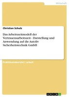Christian Schulz | Das Arbeitszeitmodell Der Vertrauensarbeitszeit -...