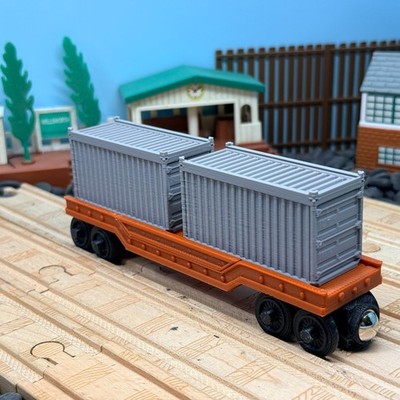 Wooden Railway Custom Container /  Vehicle Train  for Thomas Train Tracks