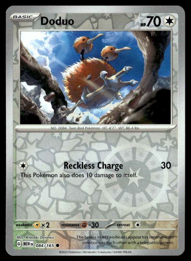 2023 Scarlet & Violet Series - Scarlet & Violet - 151 Doduo reverse holo #84