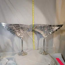 Nima Obeeroi Lunares San Francisco Left and Right Wing pair Sculpture Silver