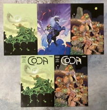 CODA #3 SET OF 5 1:25,10 UNLOCKABLE BERGARA MORA ANAND RK VARIANT BOOM COMIC BA