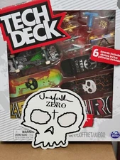 🔥💀Tech Deck ZERO Skateboards Sk8shop Bonus + Jamie Thomas Autograph Sticker 🔥