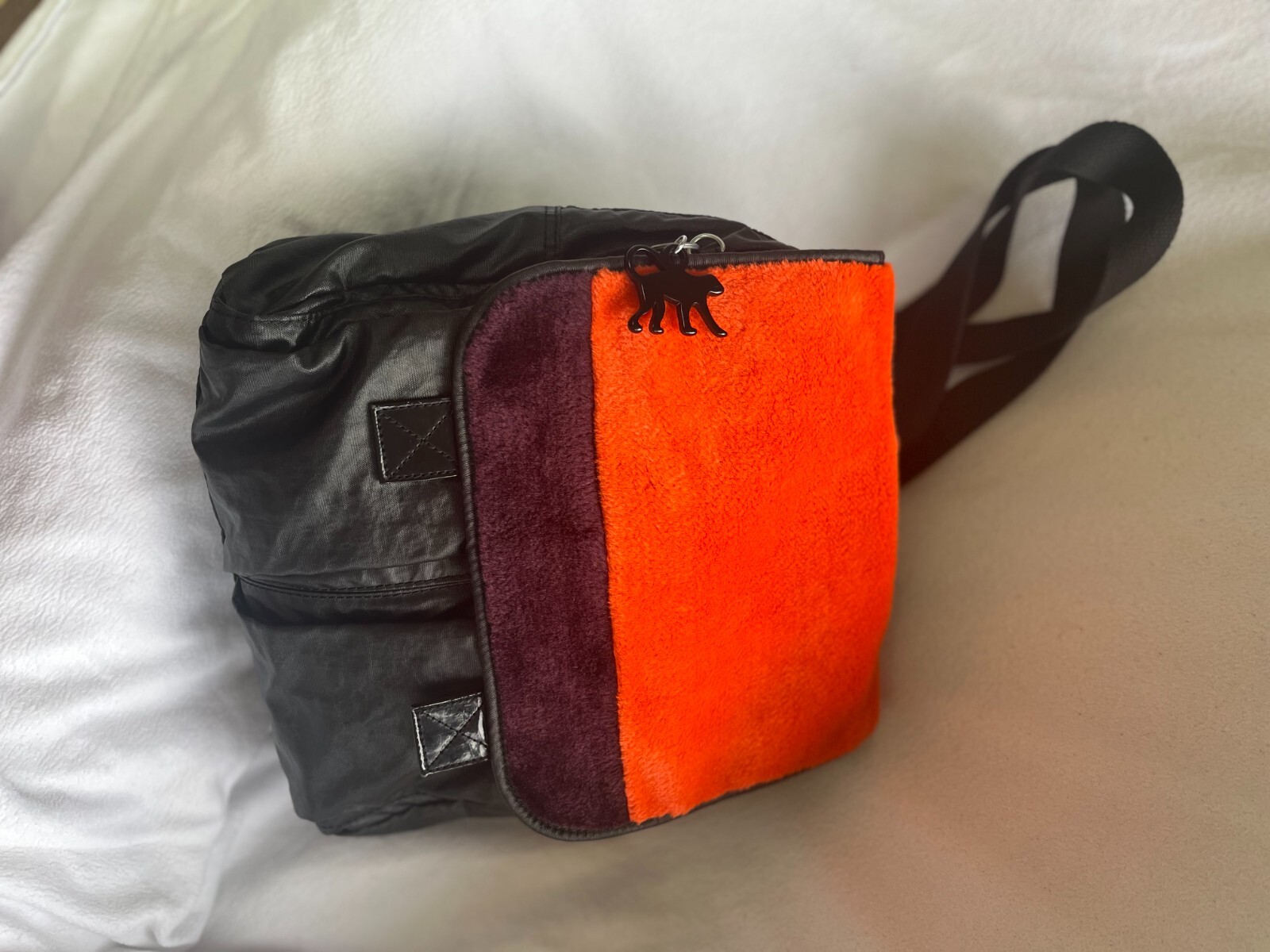 Kipling backpack black orange purple  Limited edi… - image 7