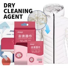 Clothes Stain Removal Wipes Portable Emergency Water-free Decontamination M9J3