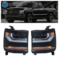 For Chevy Silverado 1500 2016 2017 2018 HID w/LED DRL Headlight Assy Right&Left