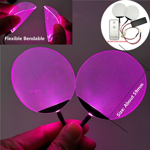Round Led Light Eyes Cosplay Helmet Mask Touch Switch Eye Lights DIY Accessories - Picture 67 of 82