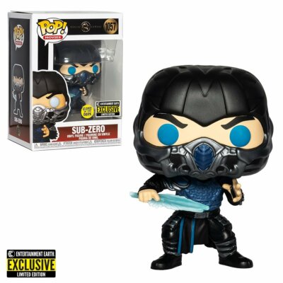Funko Pop! Movies: Mortal Kombat Sub-Zero #1057 GITD EE Exclusive NIB cZ