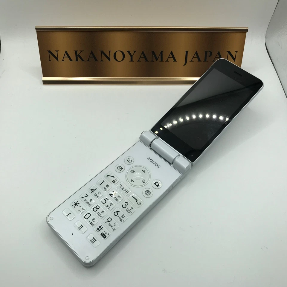SHARP AQUOS KEITAI WHITE SH-N01 Android Flip Phone Unlocked 601SH Used - Image 3 of 4