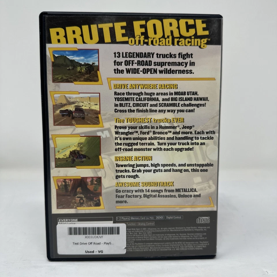 Test Drive Off-Road: Wide Open (Sony PlayStation 2, 2001) Complete - Tested - Image 4 of 4