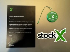 stockx stock x tag card and sticker bundle