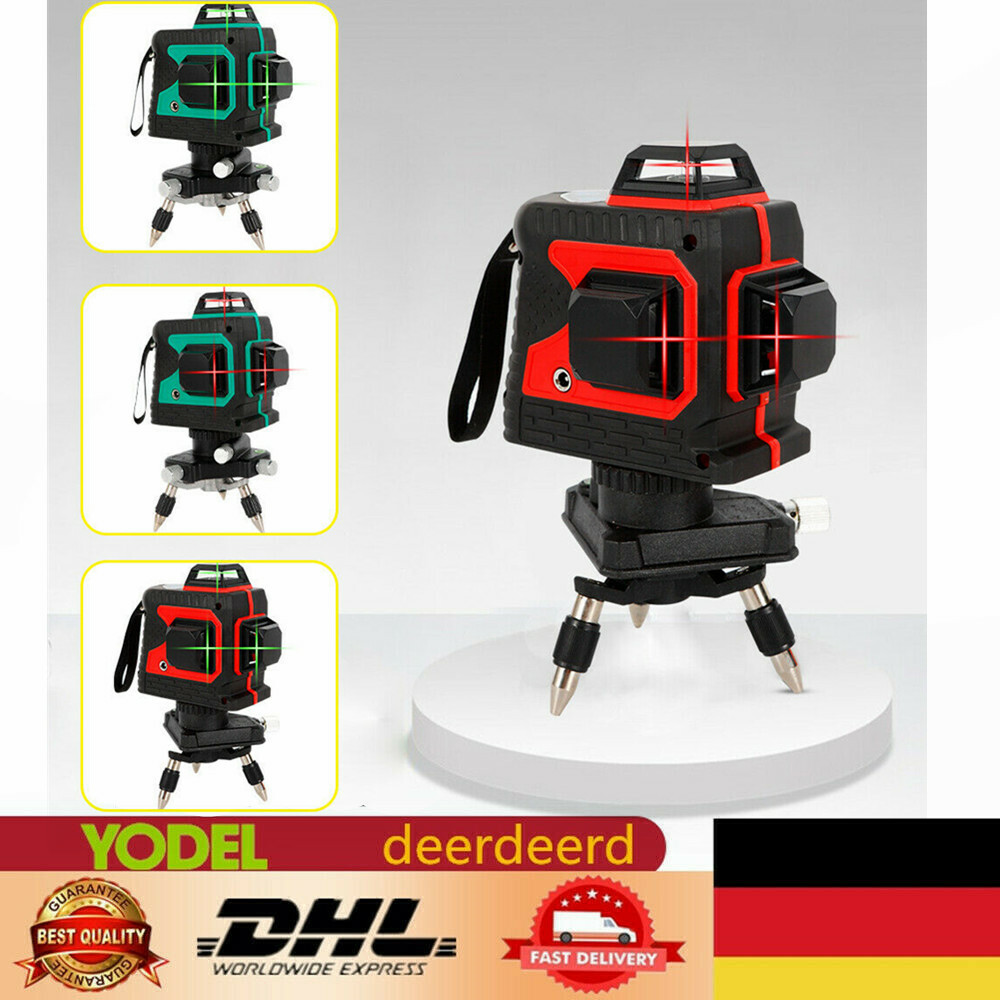 360 Grad 12 Zeilen Selbstnivellierung 3D Selbstnivellierende Rot Grün Laserlevel 360 Grad 12 Zeilen Selbstnivellierung 3D Selbstnivellierende Rot Grün Laserlevel