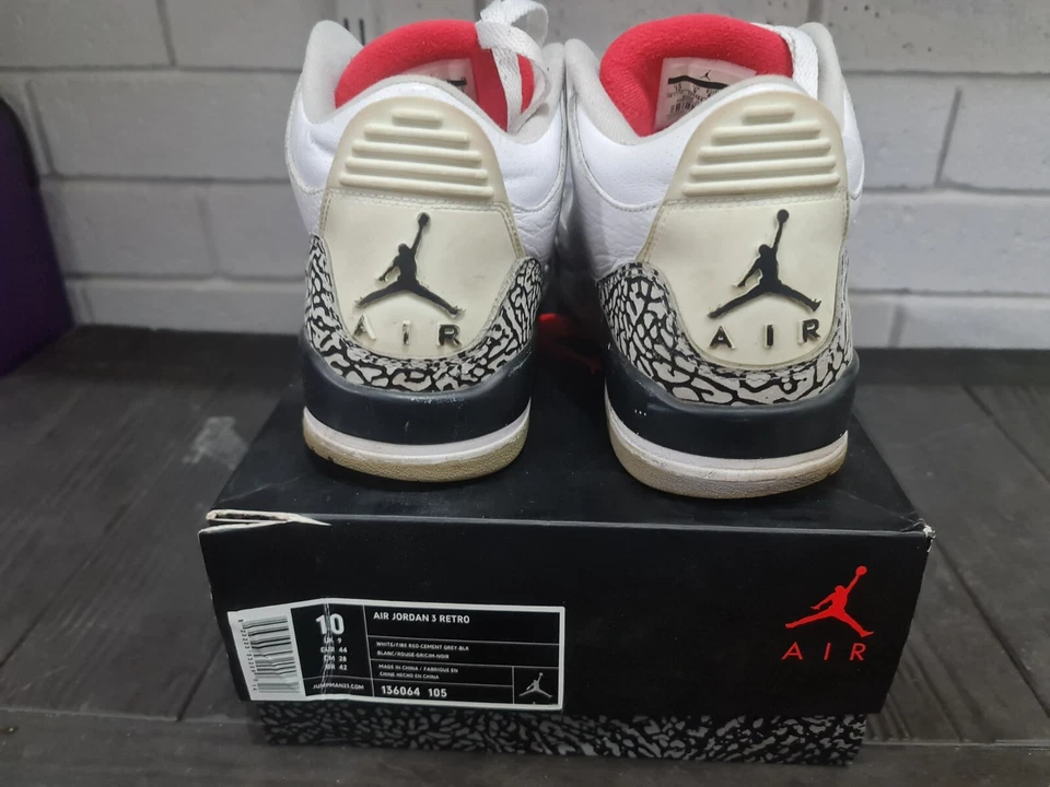 Size 11 - Jordan 3 Retro White Cement 2011 - image 4 of 4
