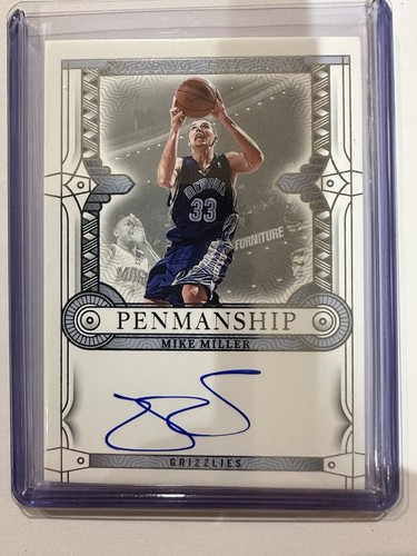 2023-24 Panini National Treasures Mike Miller ON CARD AUTO /49 Memphis Grizzlies