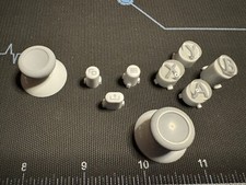 NEW Microsoft Xbox Series X 1914 Gray On White ABXY Buttons Thumbsticks 4124