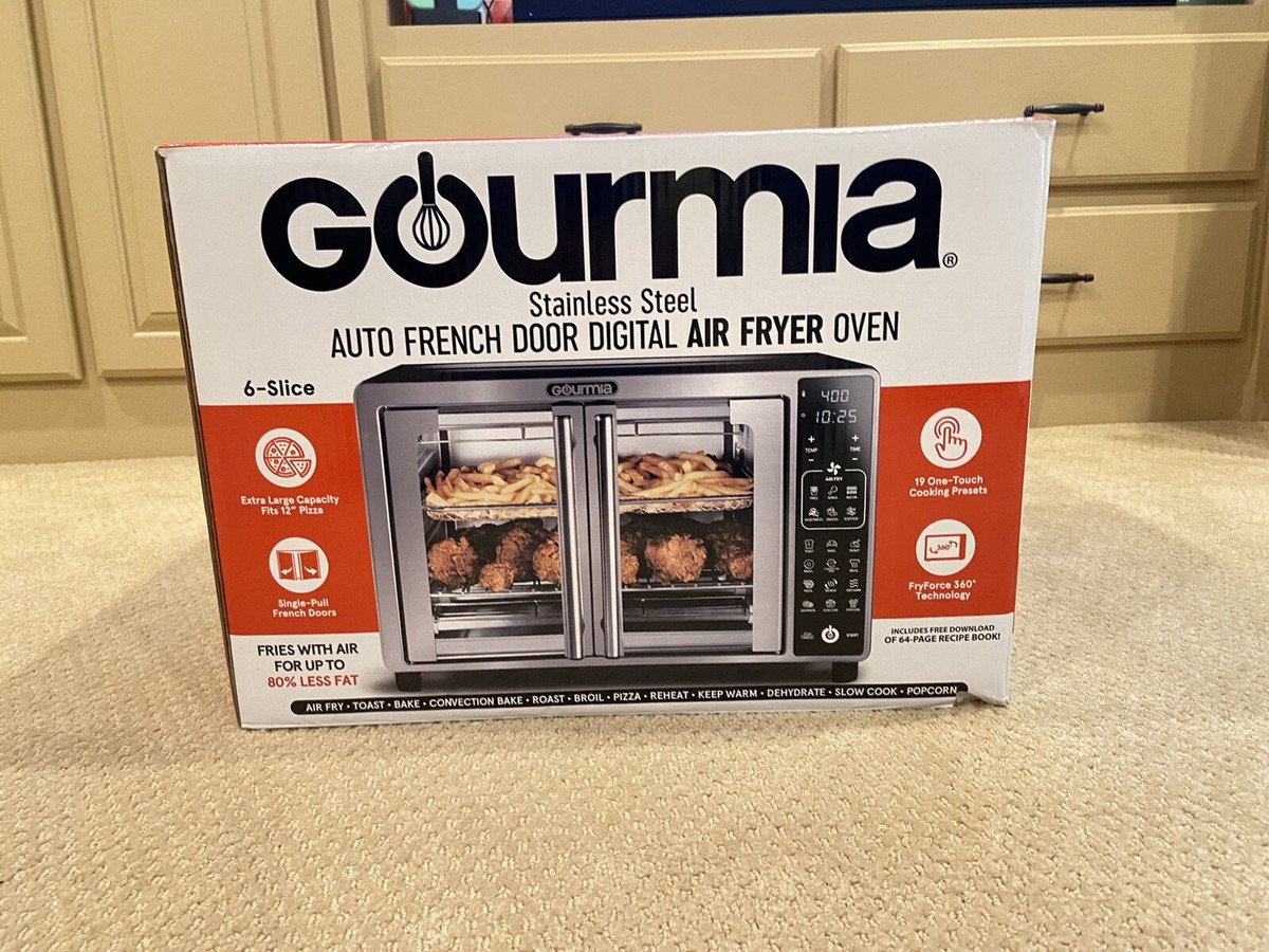 Gourmia GTF7460 Digital French Door Air Fryer Oven Black