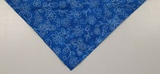 Dog Bandana, Blue, Floral, Butterflies, XS,S,M,L