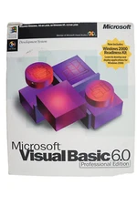 Microsoft Visual Basic Professional 6.0 PRO 6 BOX 4 Windows 7 10 11 203-00768 #6