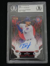 2019 Topps High Tek Kris Bryant High Tek Autographs Red BGS Authentic #/10